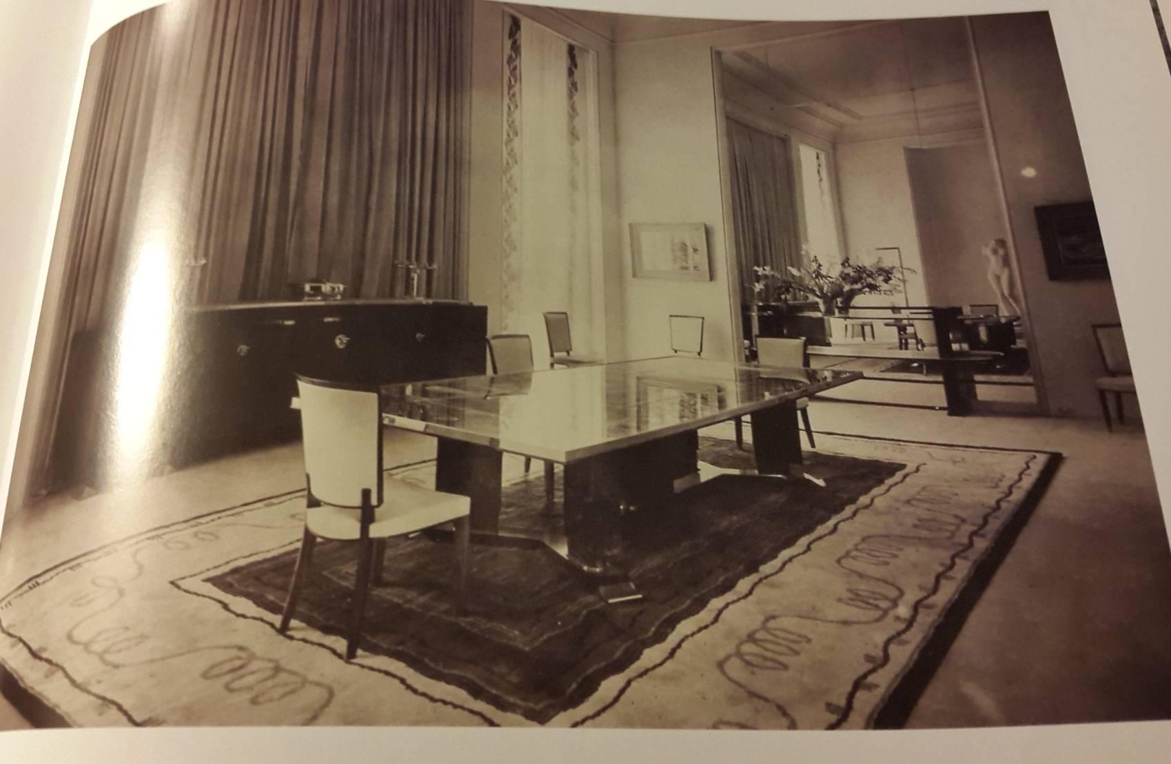 Jules Leleu Dining Room Table and Chairs, 1937 Paris Exhibition 2
