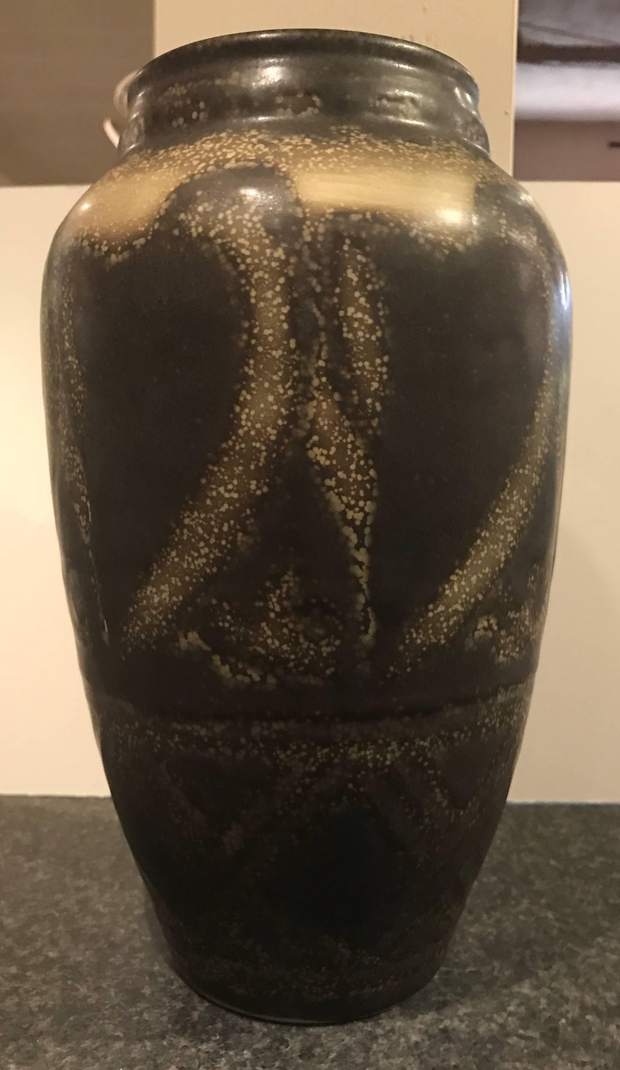 Belgian Rare Catteau Gres Stoneware Pelican Vase