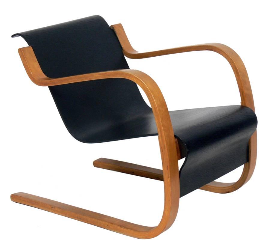 Cantilever Lounge Chair Model 31/42 by Alvar Aalto