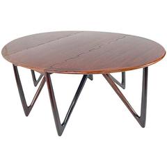 Oval Rosewood Danish Modern Dining Table by Kurt Ostervig