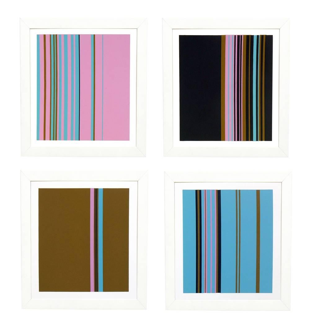 Josef Albers Suite of Four Abstract Lithographs from Interaction of Color