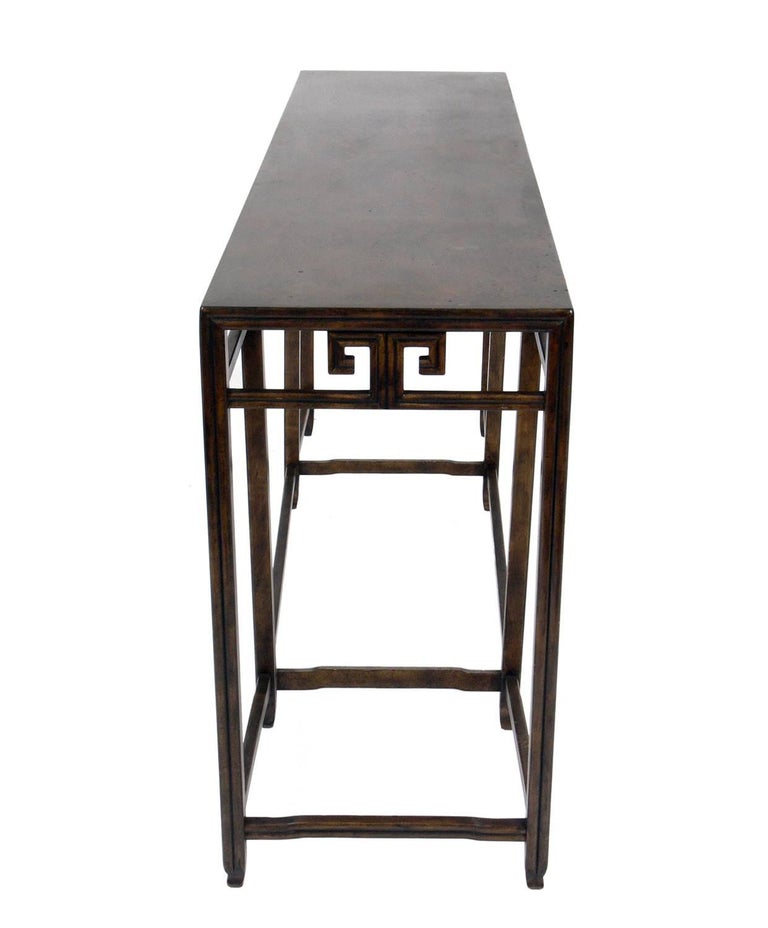 Asian Influenced Console Table by Baker at 1stDibs