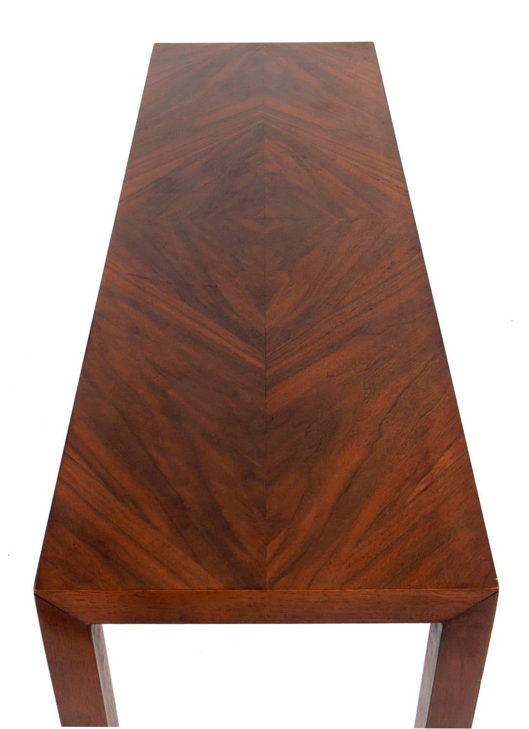 American Clean Lined Rosewood Console Table