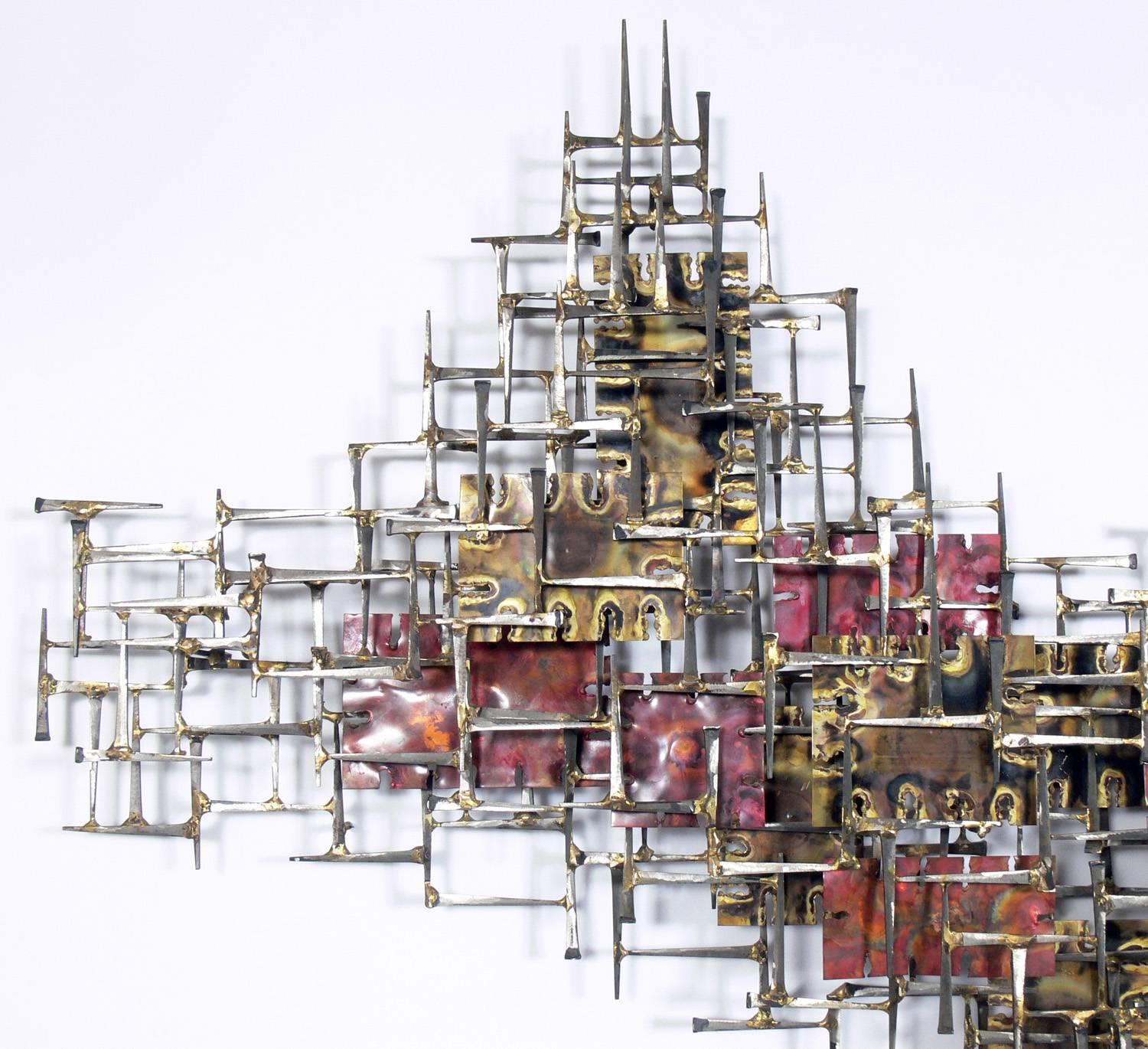 Mid-Century Modern Large-Scale Wall Sculpture by Silas Seandel
