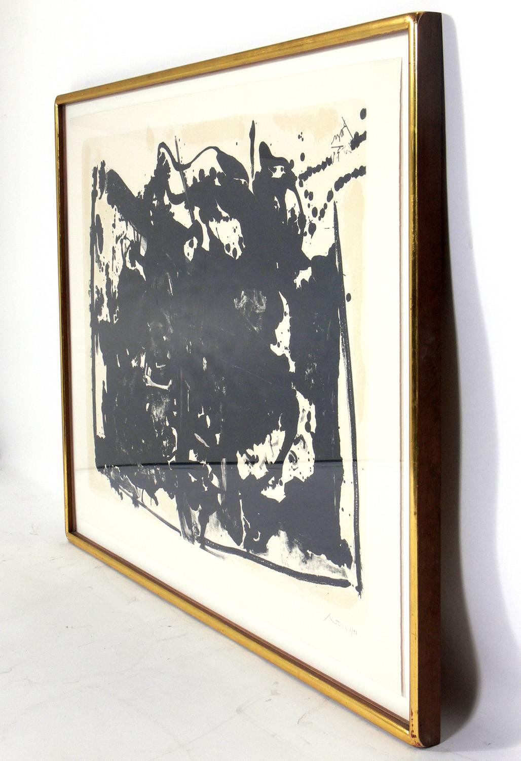 Large-scale abstract lithograph entitled 