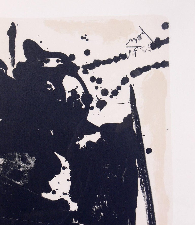 Large-Scale Abstract Lithograph La Guerra II by Robert Motherwell at ...