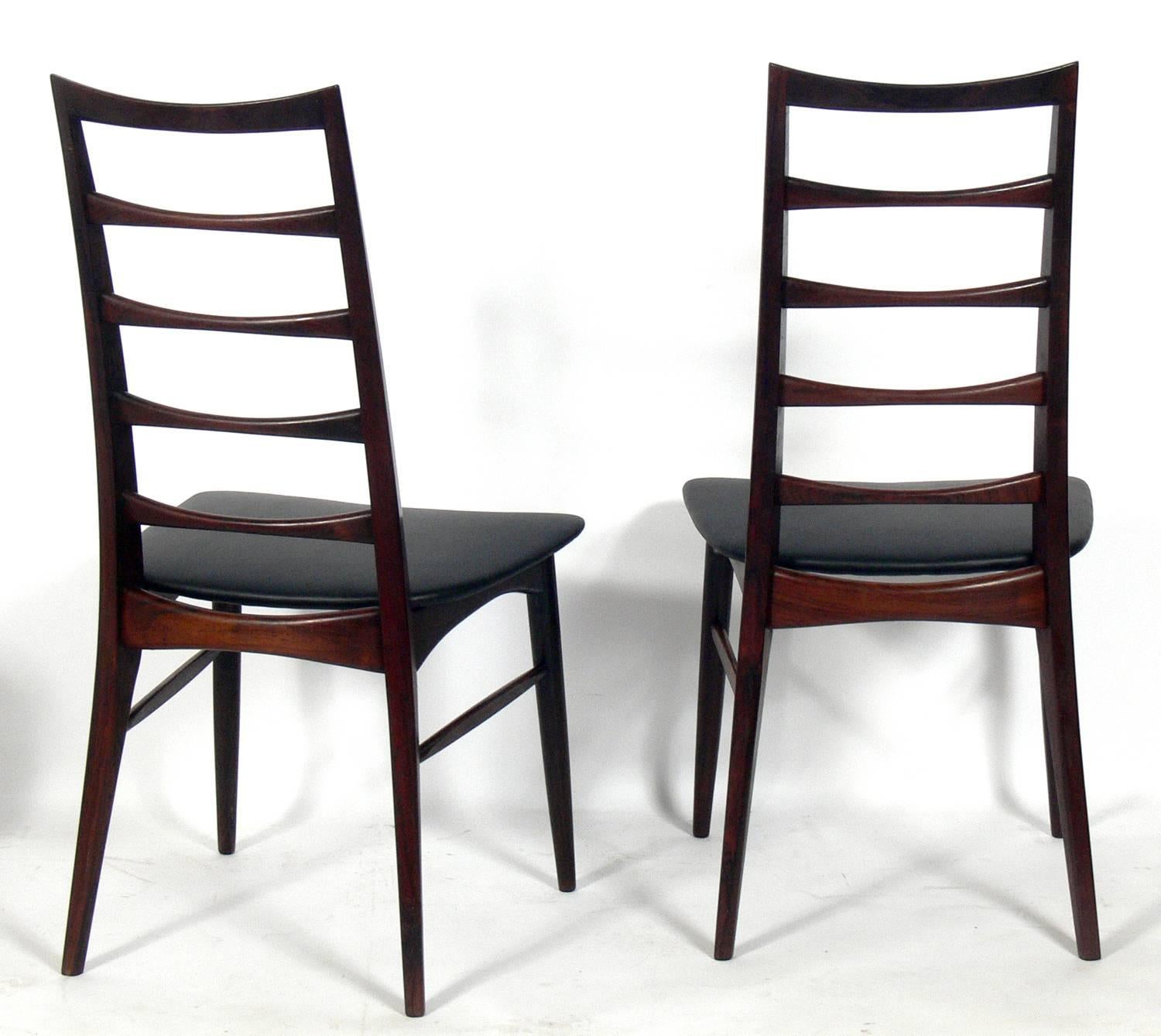 Mid-20th Century Danish Modern Rosewood Dining Chairs by Niels Koefoed