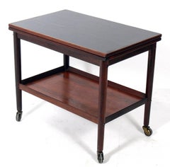 Danish Modern Flip-Top Bar Cart