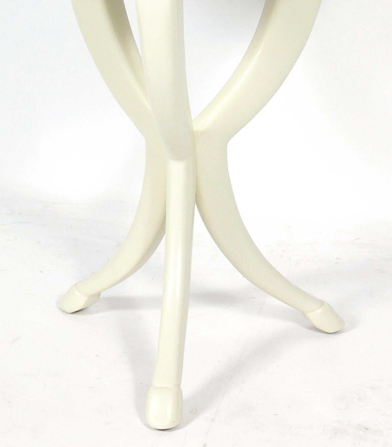American Glamorous White Lacquer Table by Roger Thomas for Ferrell & Mittman