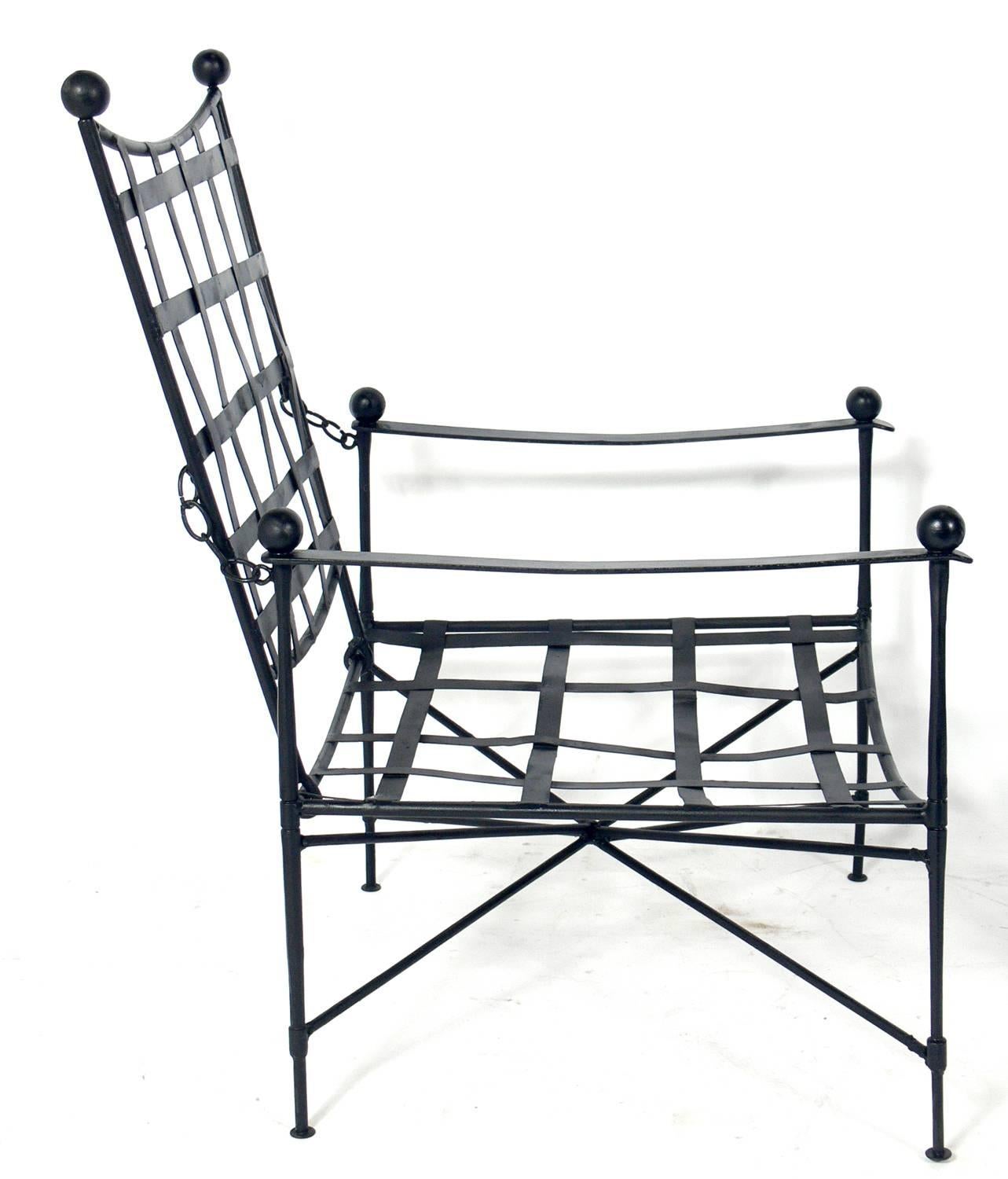 Sculptural Iron Patio Set in the Style of Mario Papperzini 2