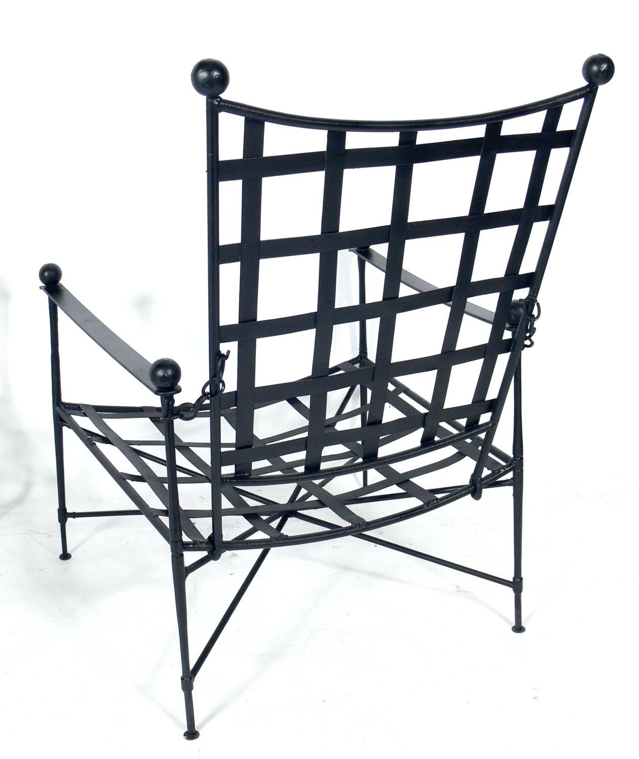 Sculptural Iron Patio Set in the Style of Mario Papperzini 1