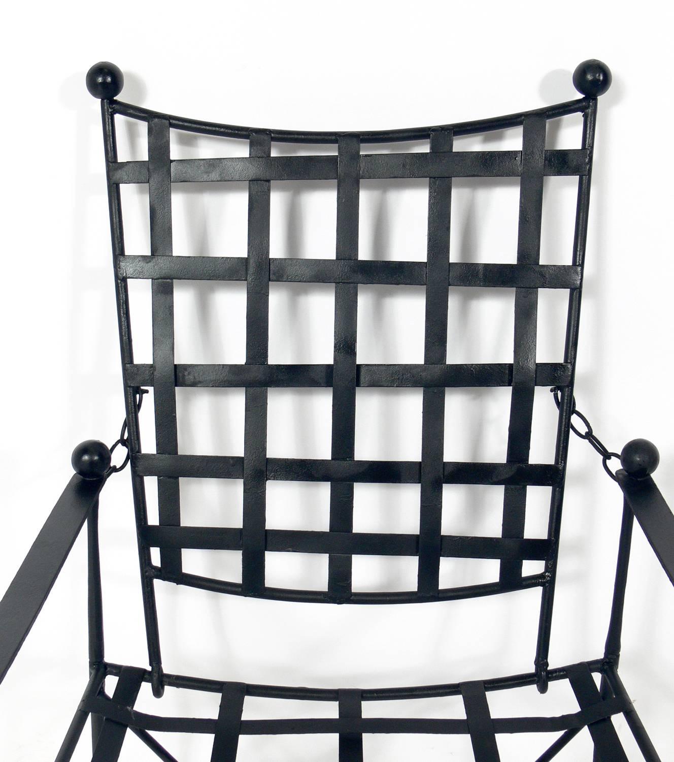 Sculptural Iron Patio Set in the Style of Mario Papperzini In Good Condition In Atlanta, GA