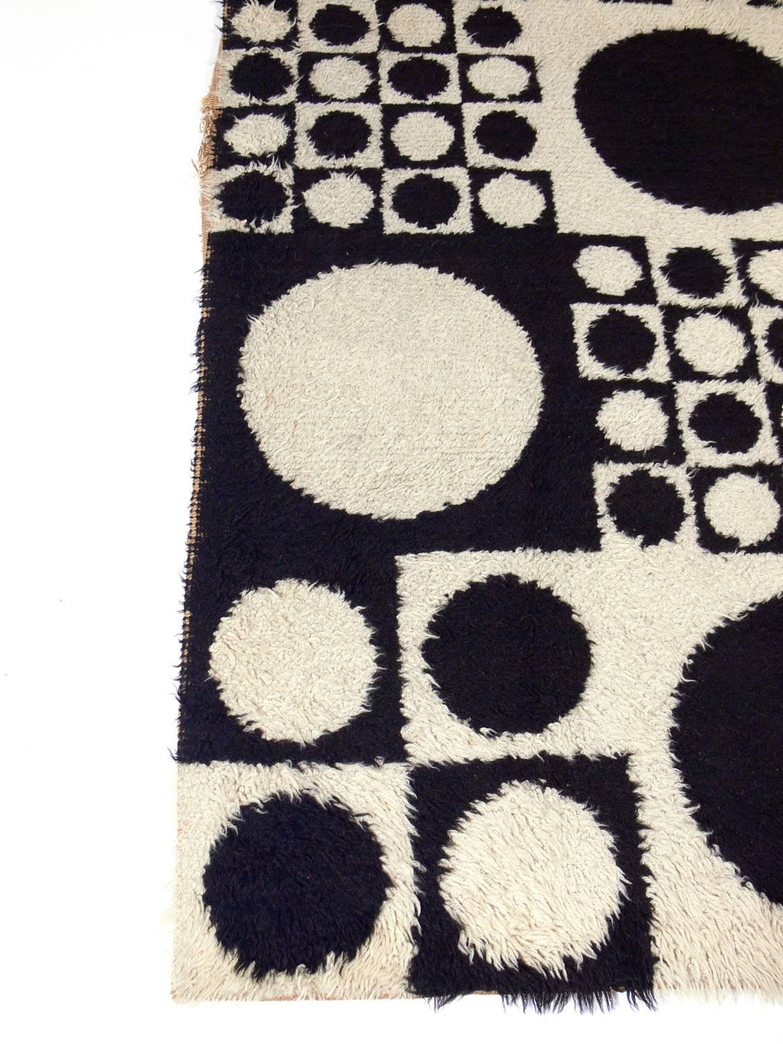 Swiss Verner Panton Geometri Carpet or Wall Tapestry