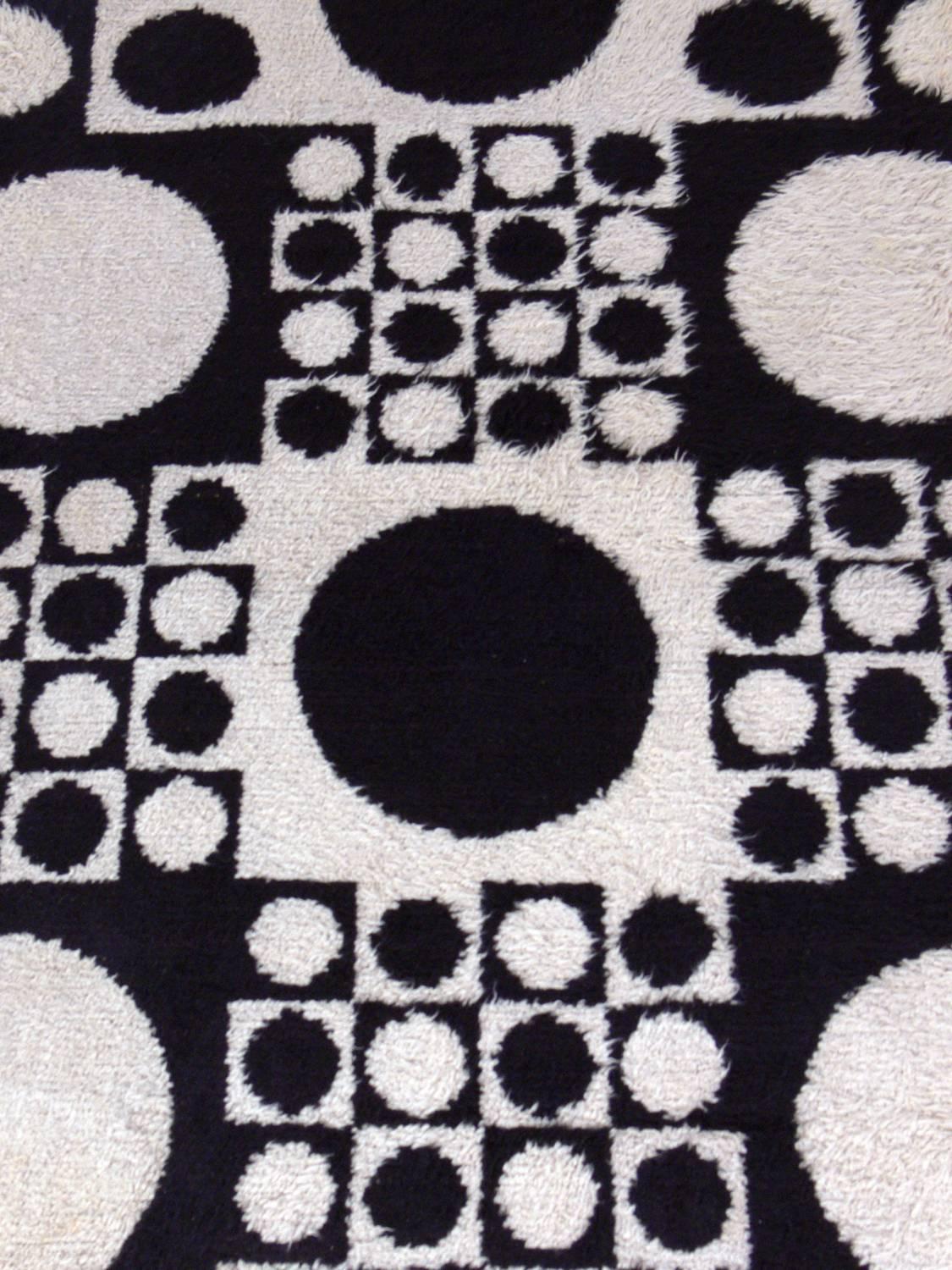 Mid-Century Modern Verner Panton Geometri Carpet or Wall Tapestry