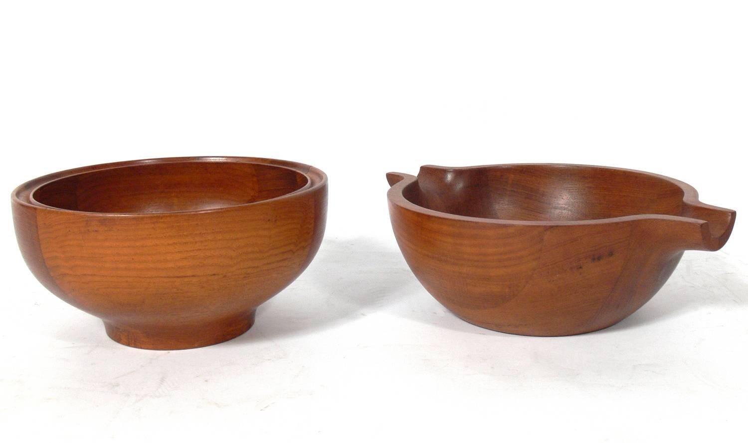 Mid-Century Modern Collection of Danish Modern Centerpiece Bowls by Henning Koppel