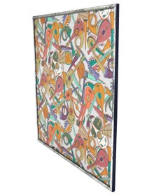 Large Piero Fornasetti Panel in Mirrored Frame