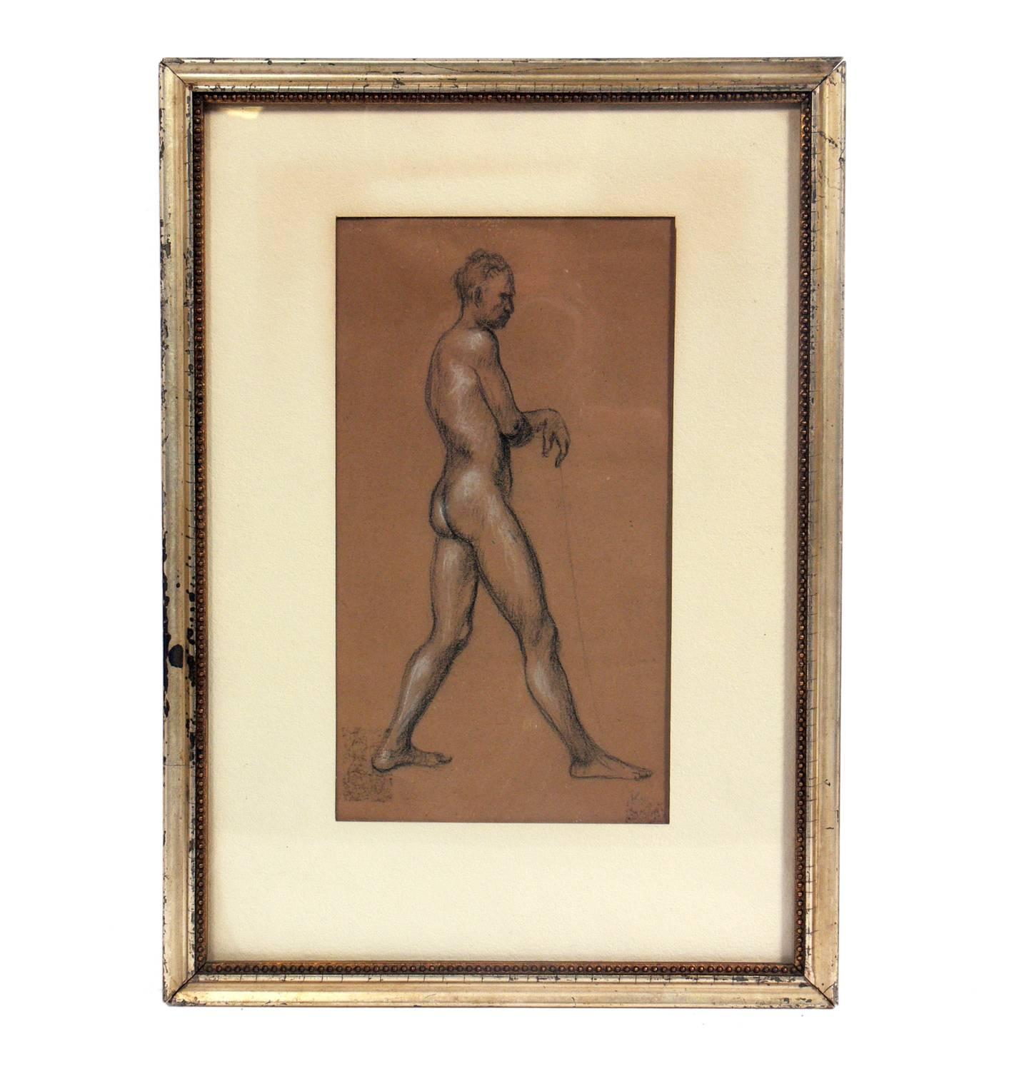 Mid-Century Modern Selection of Figural Nude Drawings or Gallery Wall