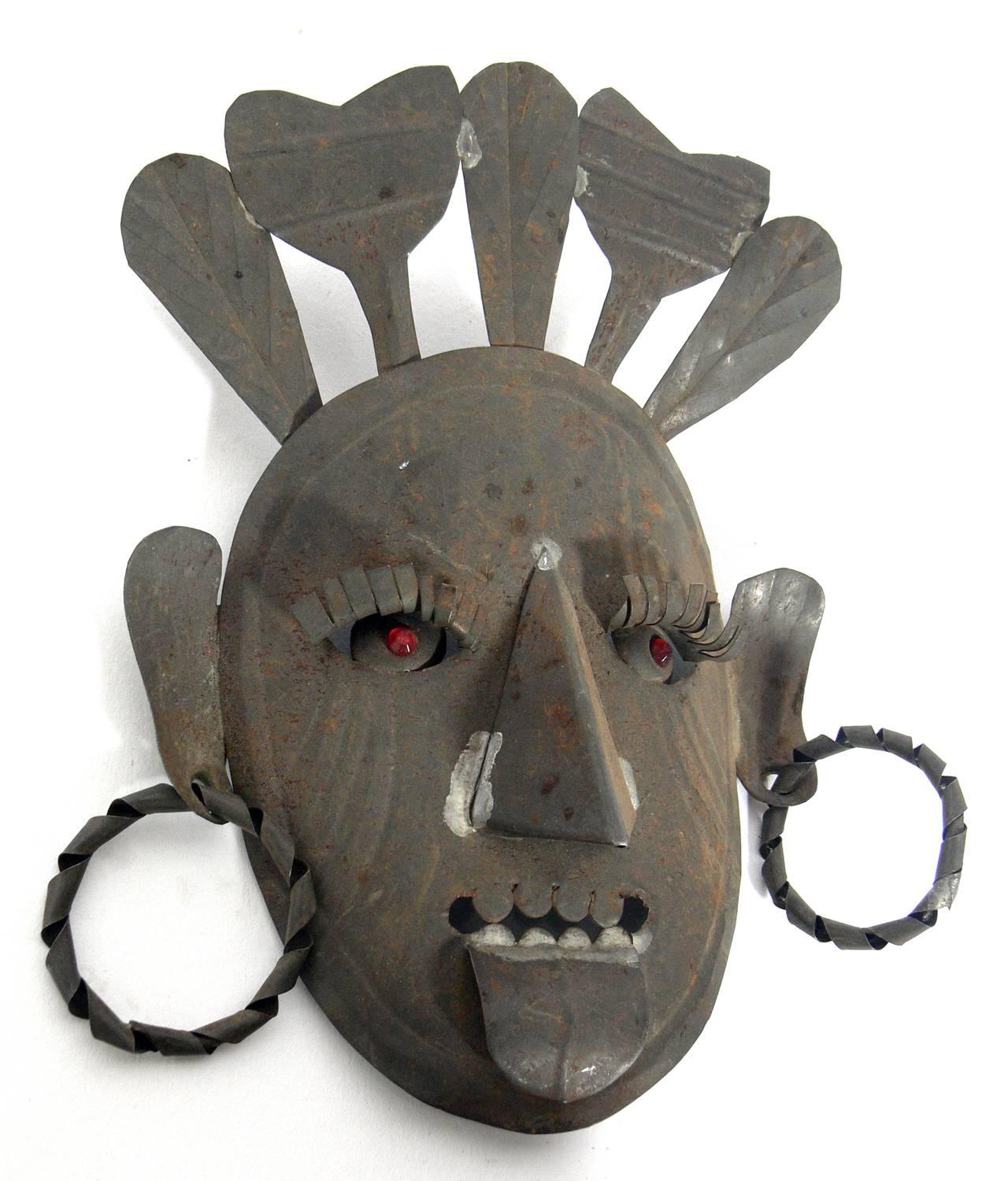 Collection of Handmade Mexican Folk Art Masks 1