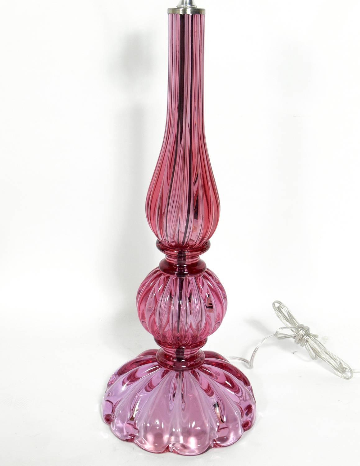 Italian Selection of Murano Glass Lamps for Lorin Marsh 