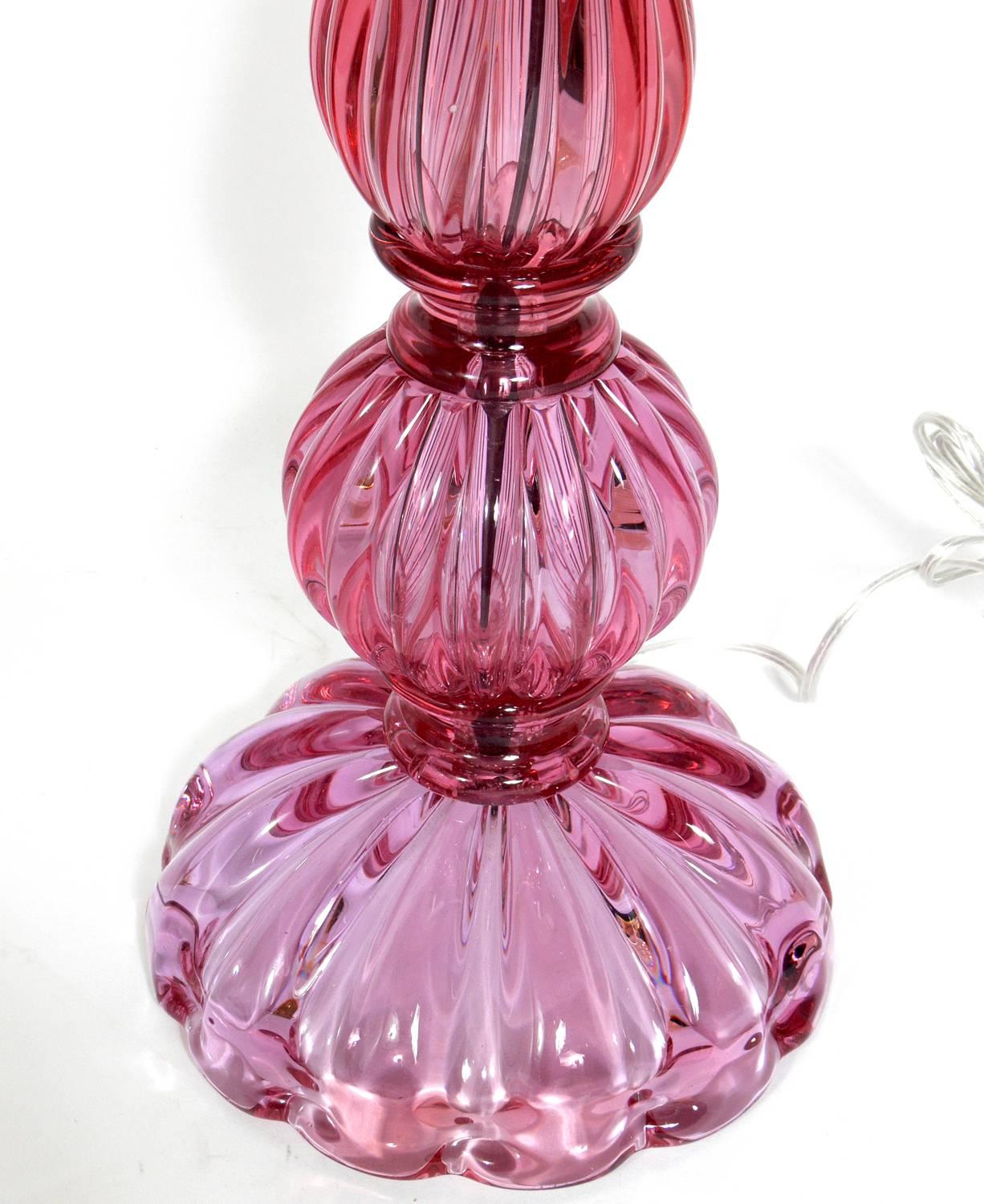Selection of Murano Glass Lamps for Lorin Marsh  In Good Condition In Atlanta, GA