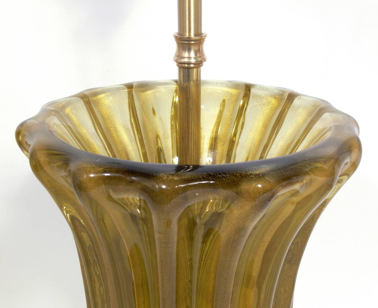 Hollywood Regency Selection of Murano Glass Lamps for Lorin Marsh 