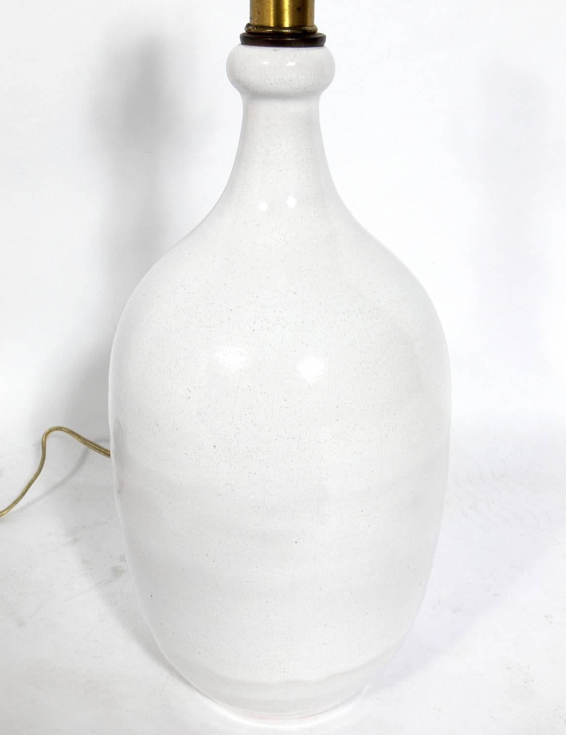 Mid-Century Modern Selection of Petite Ceramic Lamps