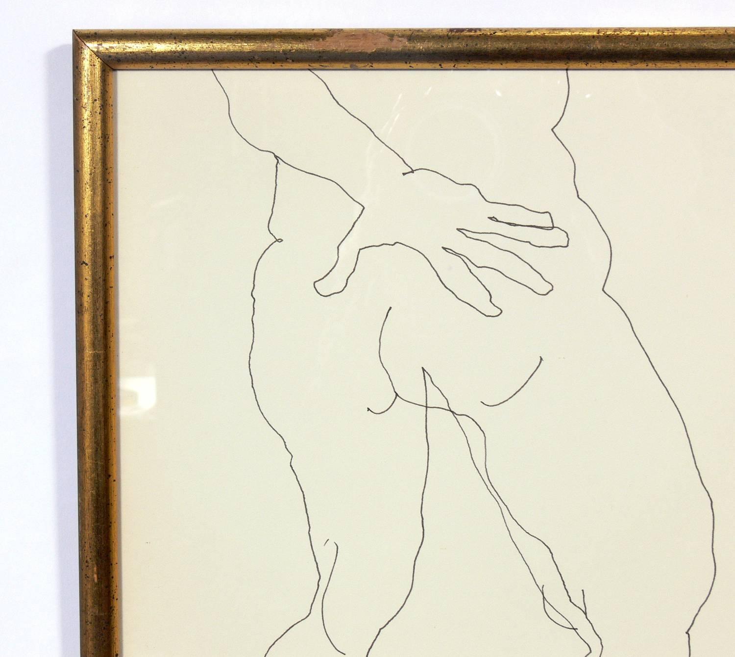 Selection of Figural Line Drawings or Gallery Wall by Miriam Kubach 1