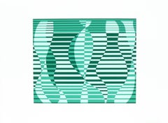 Abstract Lithograph by Josef Albers from Formulation and Articulation