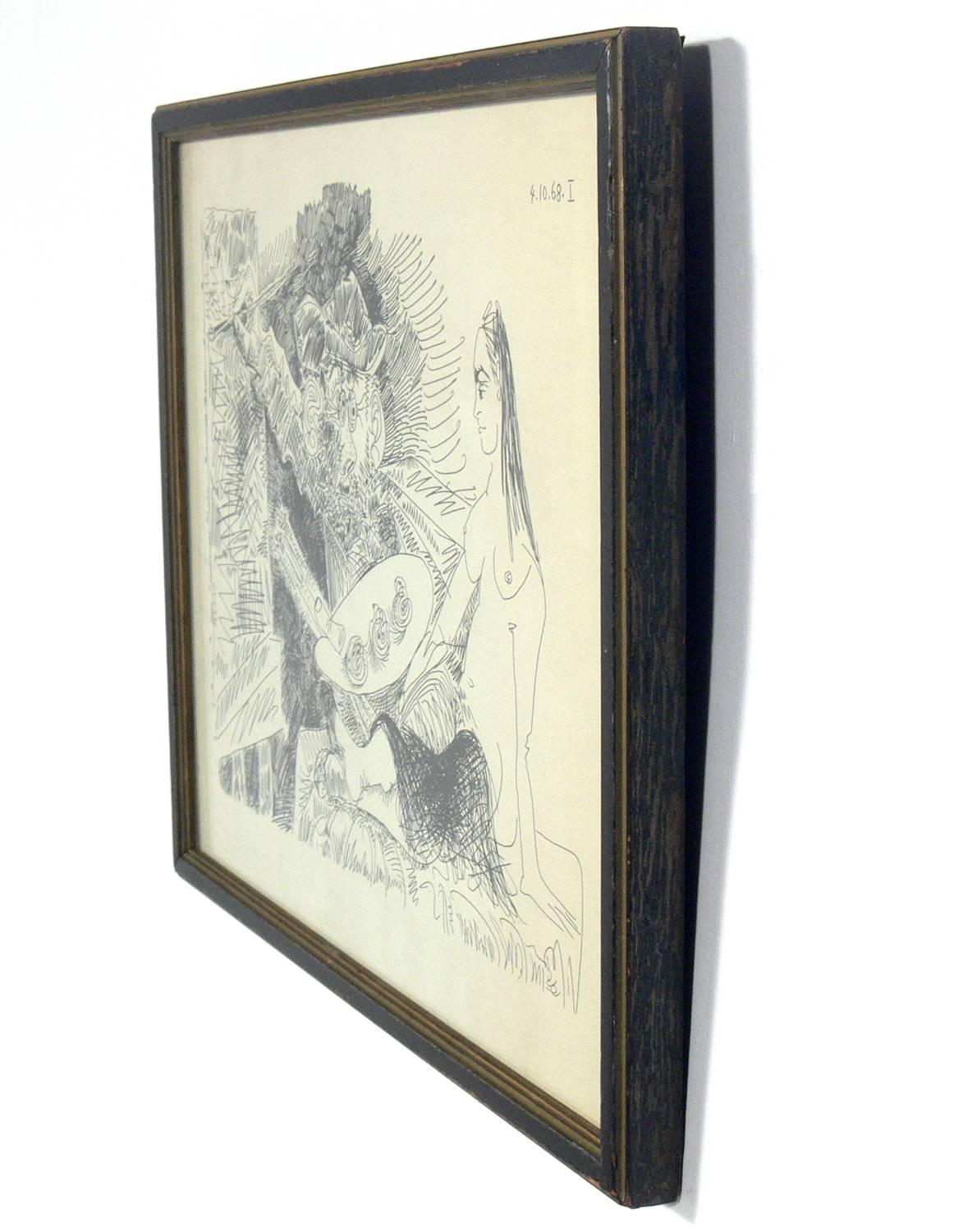 Mid-Century Modern Selection of Pablo Picasso Erotic Prints