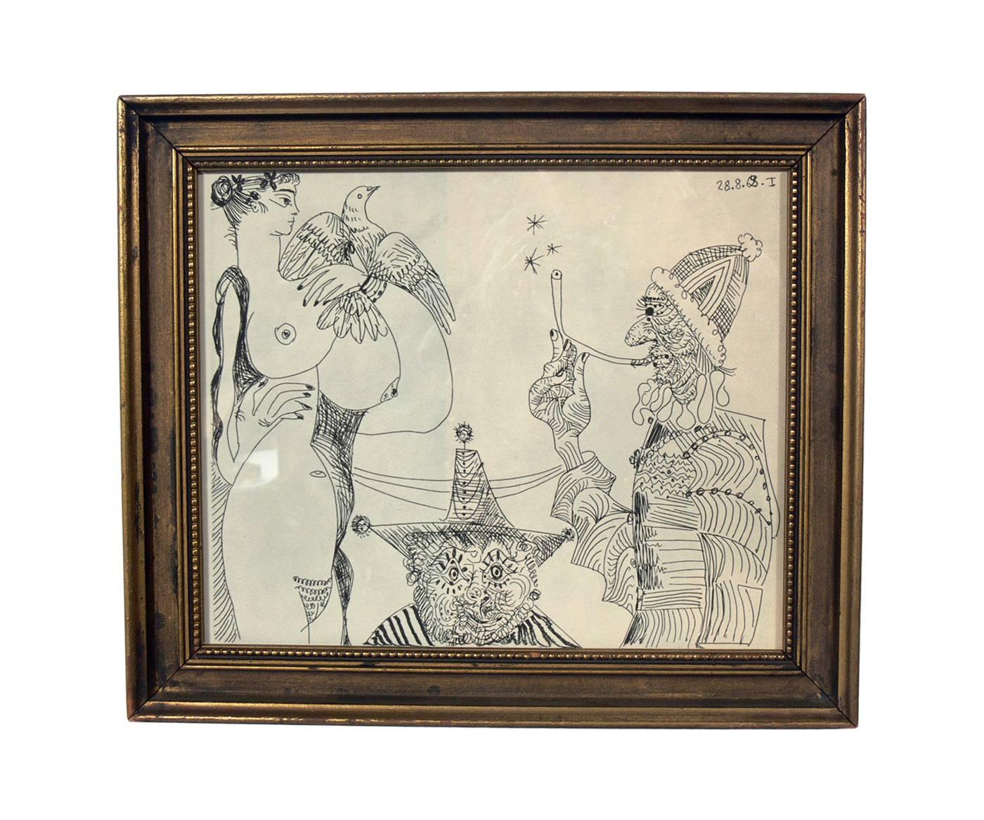 Glass Selection of Pablo Picasso Erotic Prints