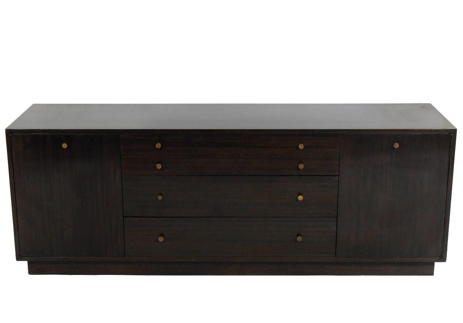 Mid-20th Century Harvey Probber Two-Part Cabinet or Credenza For Sale