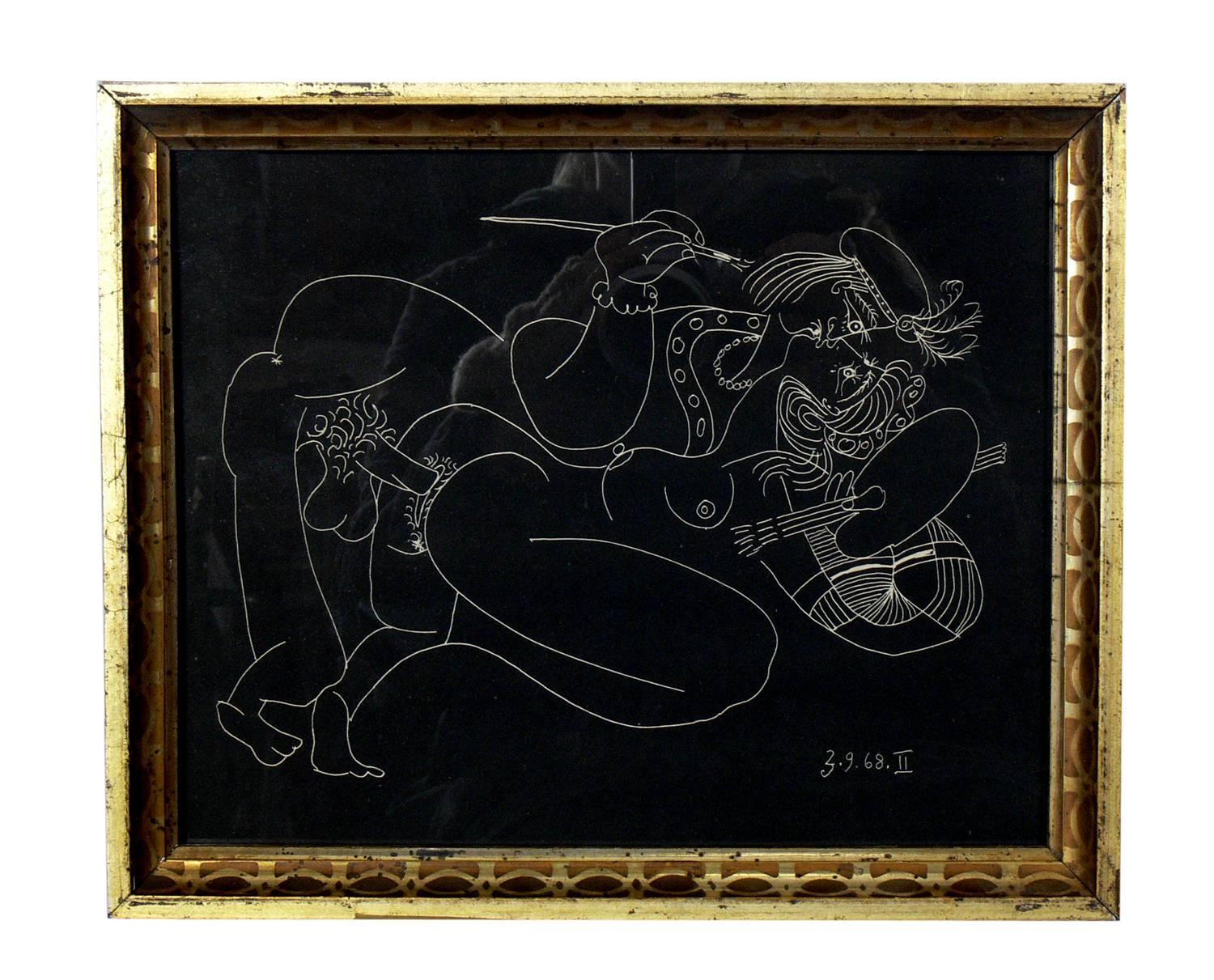 Mid-Century Modern Selection of Pablo Picasso Erotic Prints