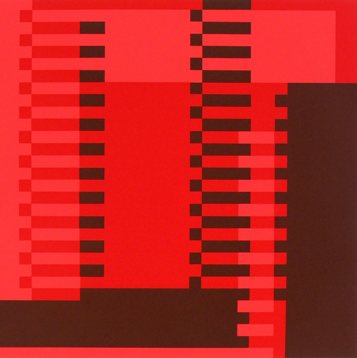 Mid-Century Modern Abstract Lithograph by Josef Albers from Formulation and Articulation
