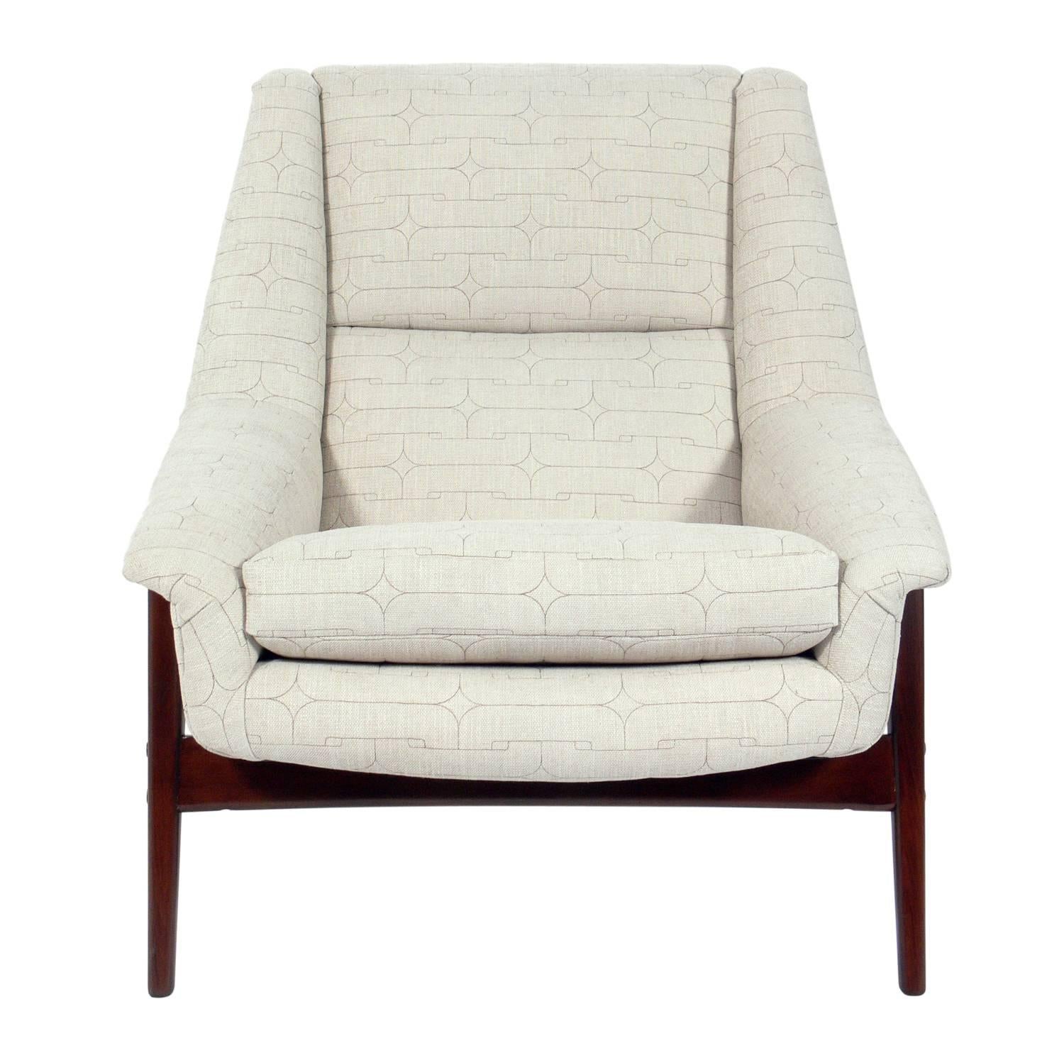 Mid-Century Modern Danish Modern Lounge Chair by Folke Ohlsson