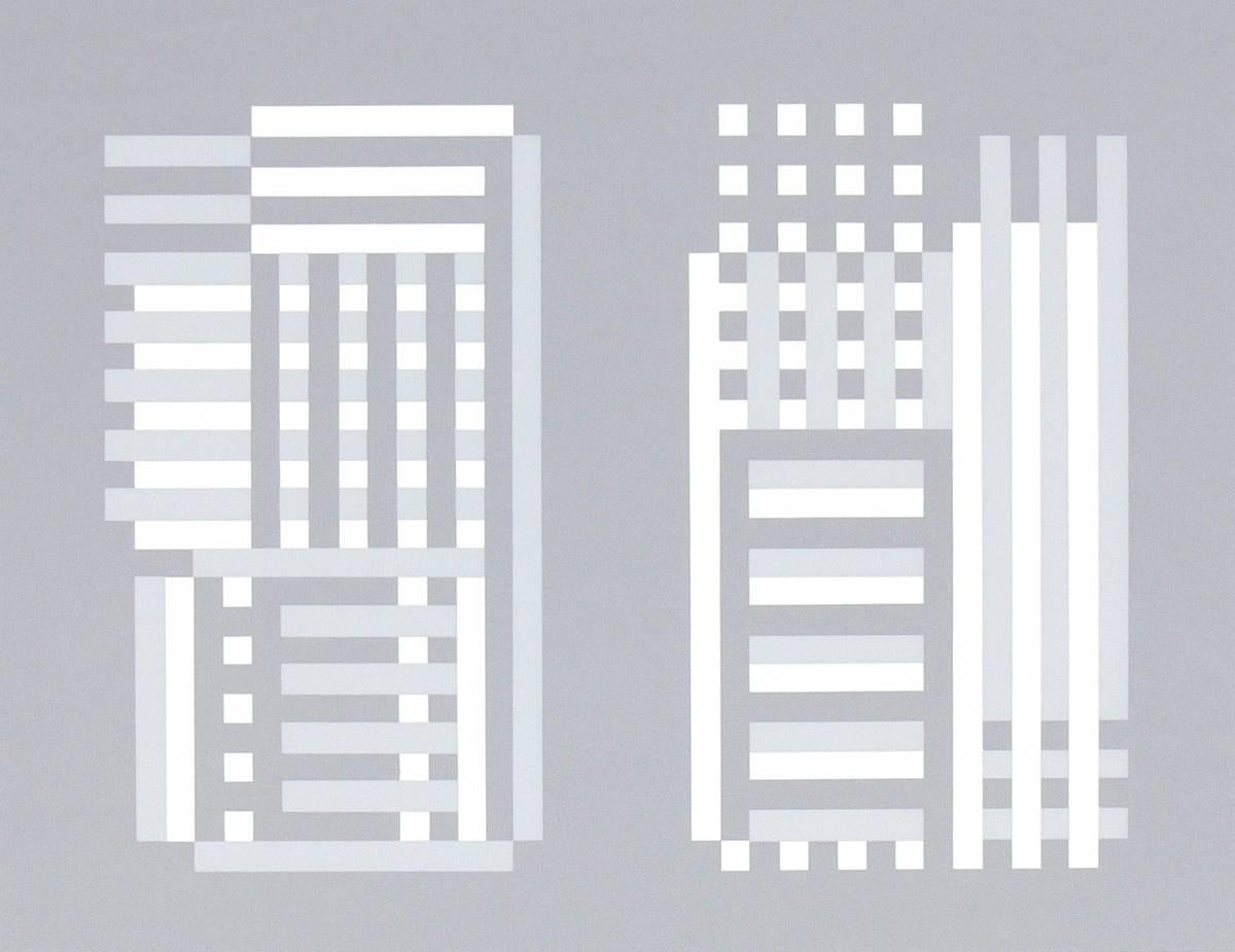 Mid-Century moderno Litografia astratta di Josef Albers da Formulazione e articolazione in vendita