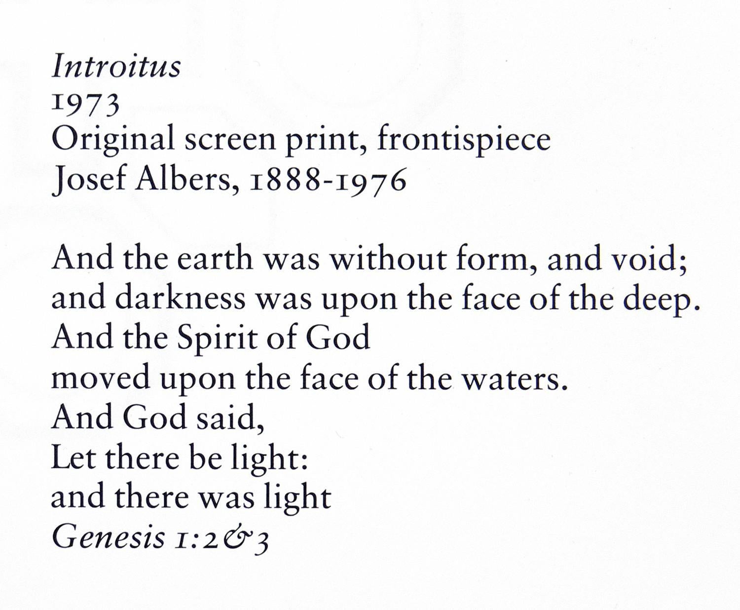 American Josef Albers Original Signed Screen-Print 
