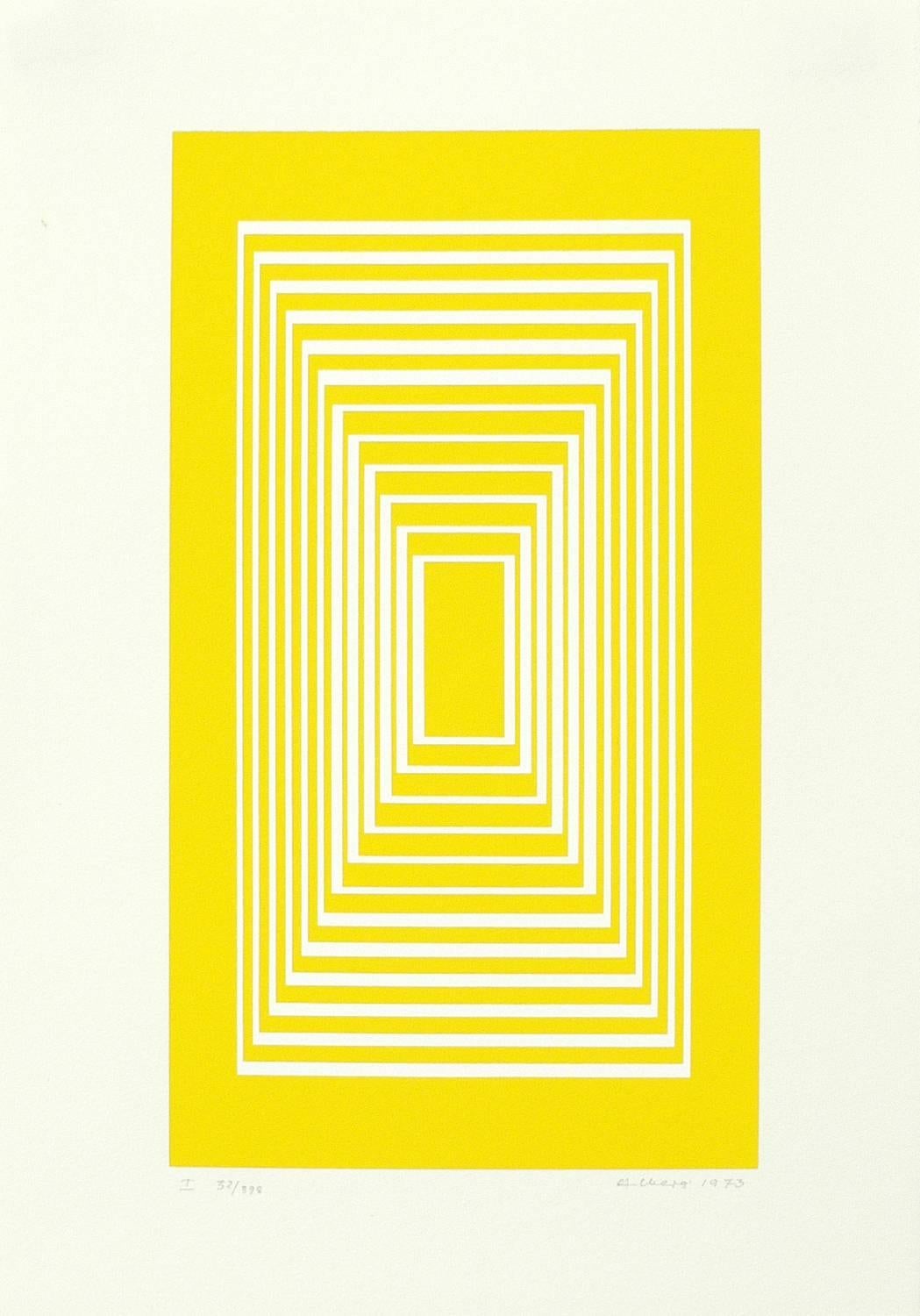 Josef Albers Original Signed Screen-Print 