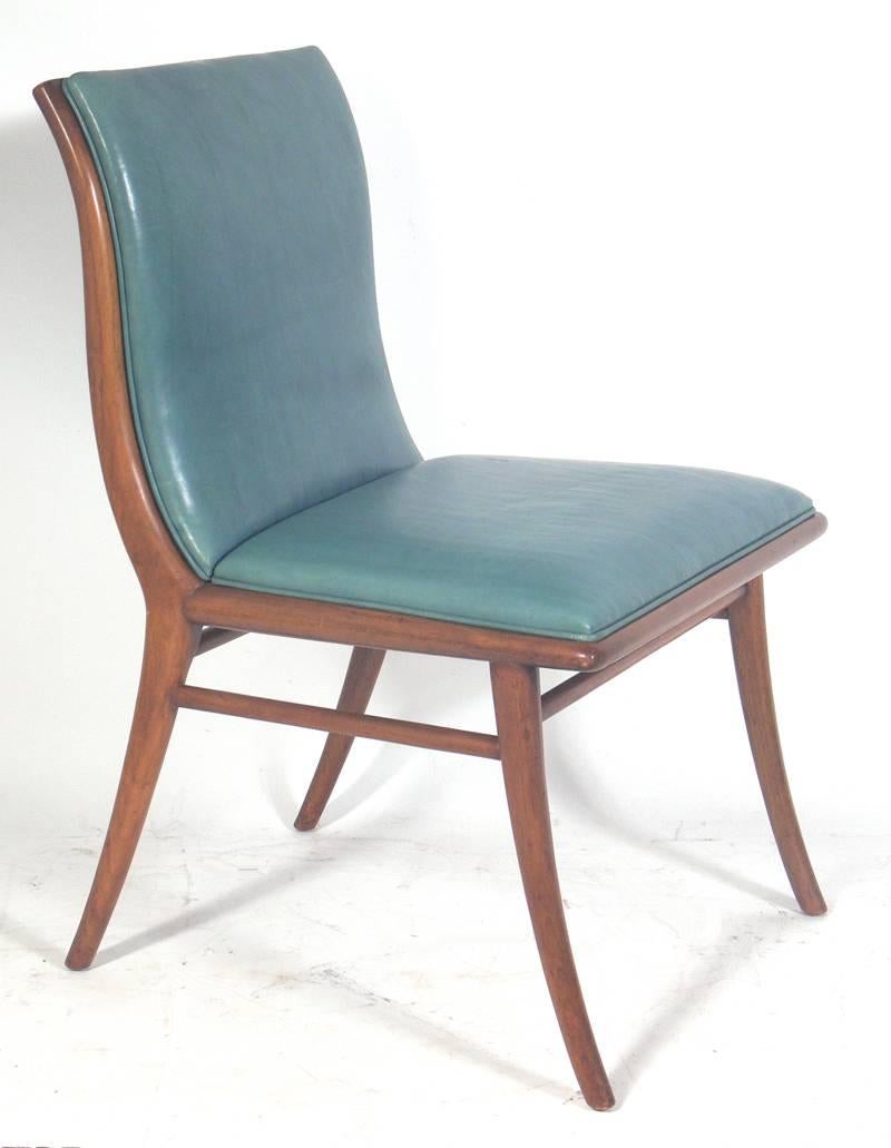 American Set of Six Klismos Dining Chairs by T.H. Robsjohn-Gibbings