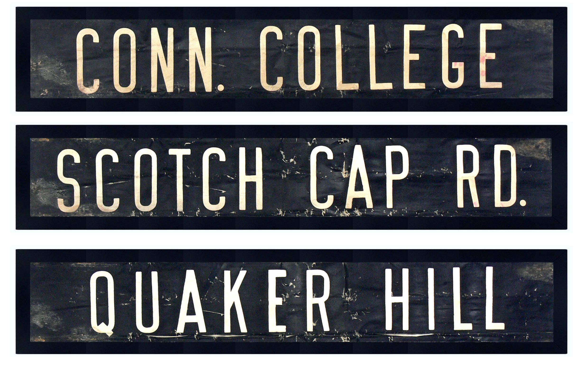 Industrial Selection of Connecticut Subway or Bus Signs