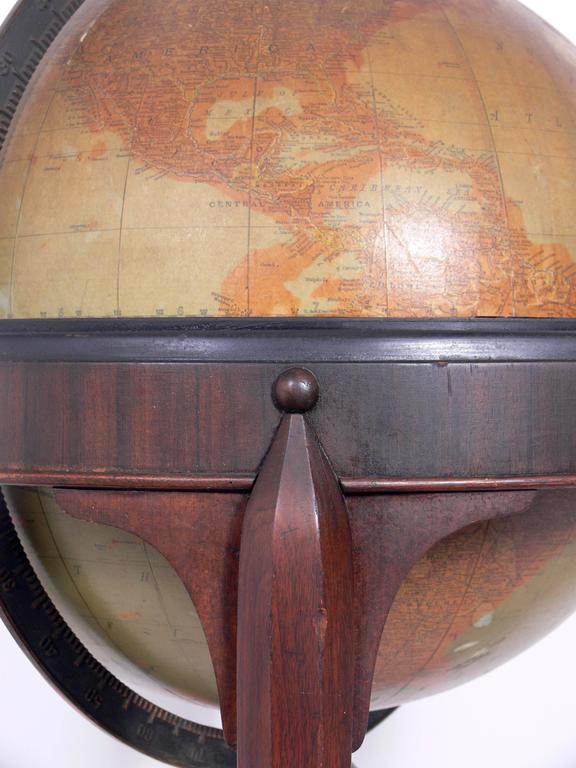 1930s Art Deco Globe by Rand McNally at 1stdibs