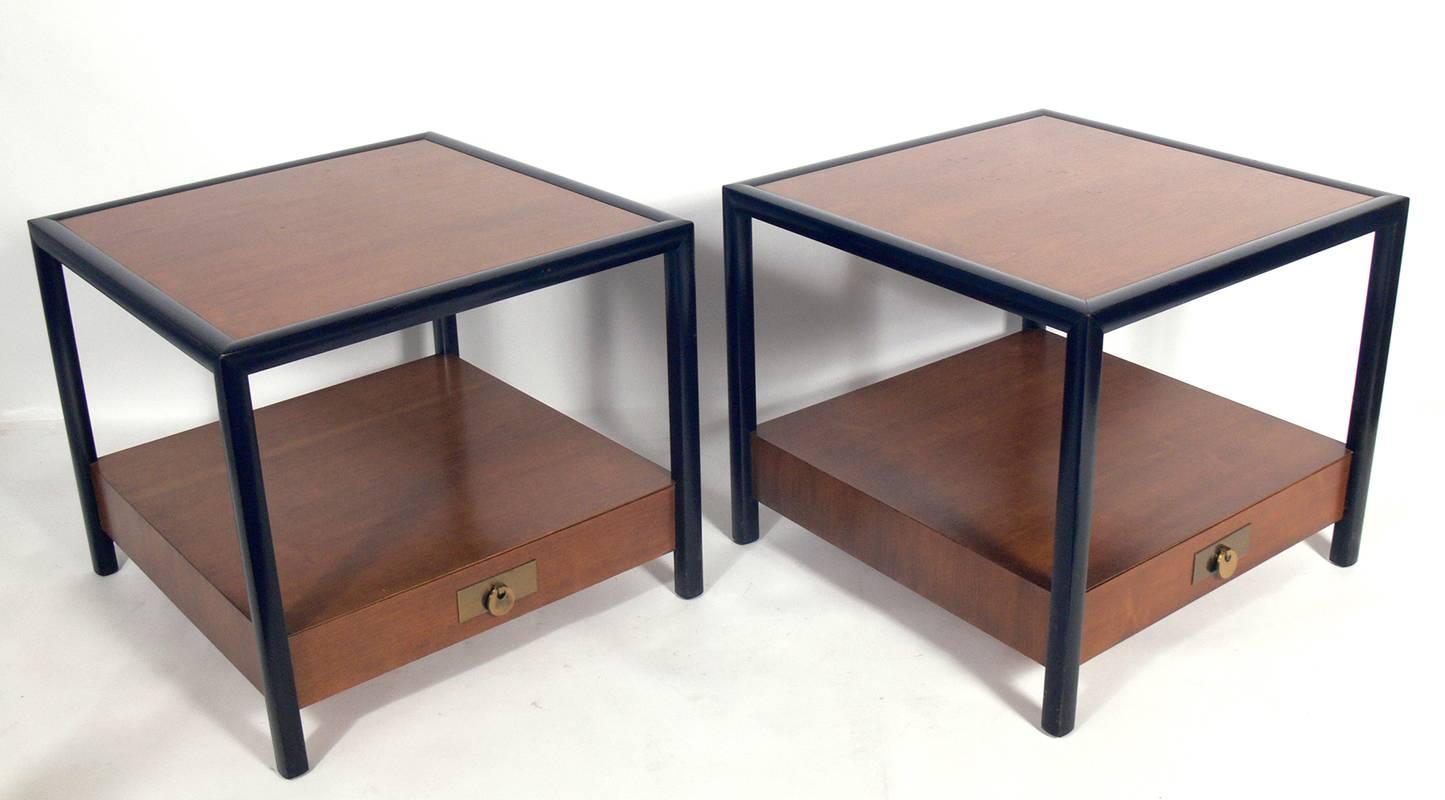 Pair of End Tables or Night Stands, designed by Michael Taylor for his 