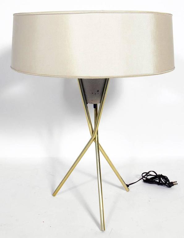 Modernist Tripod Table Lamps by Gerald Thurston at 1stDibs