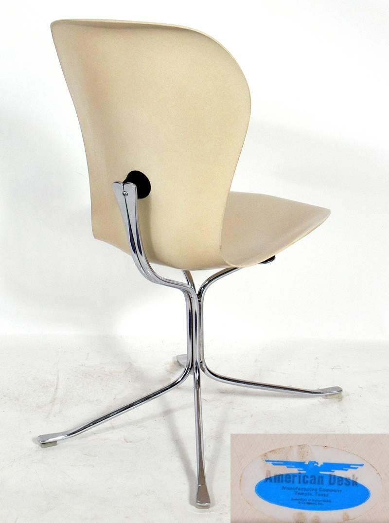 Chrome Selection of Modern Desk Chairs  For Sale