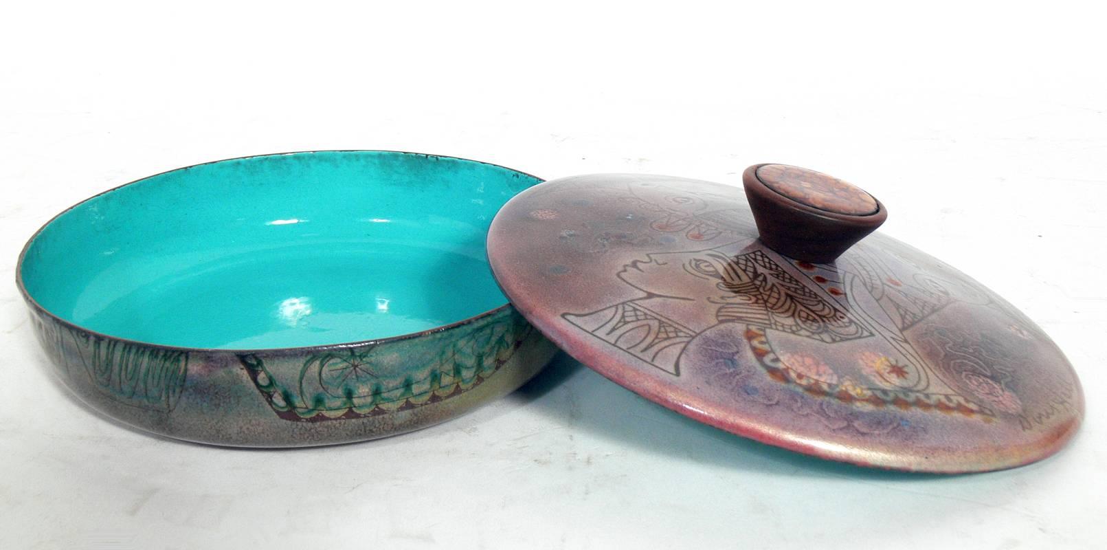 Mid-20th Century Group of Modern Enamels on Copper