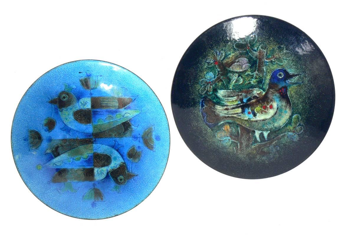 Copper Group of Enamels by Karl Drerup