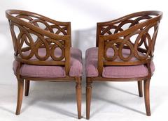 Pair of Elegant Loop Back Chairs