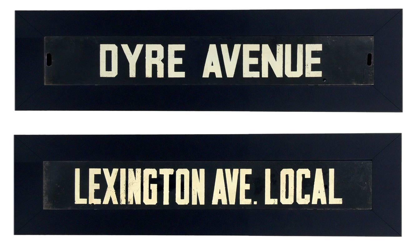 Industrial Selection of 1950s NYC Bus Signs