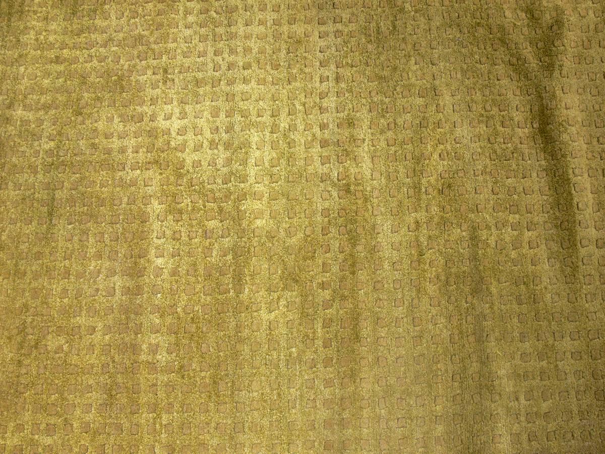 green wool carpet