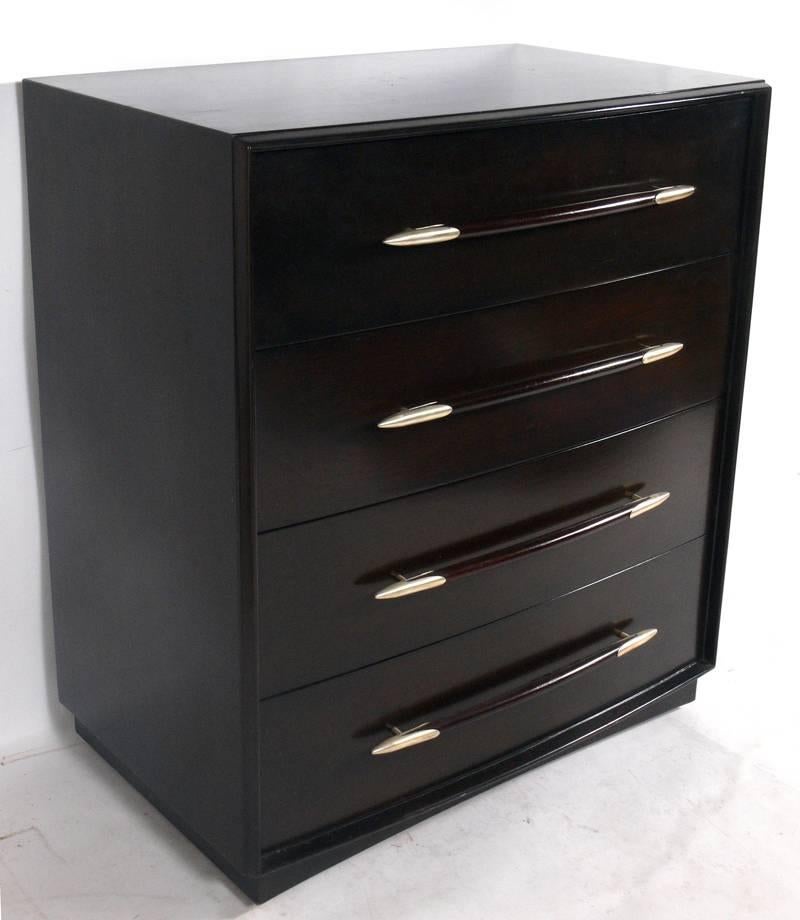 Mid-Century Modern Elegant Modern Chest Designed by T.H. Robsjohn-Gibbings For Sale