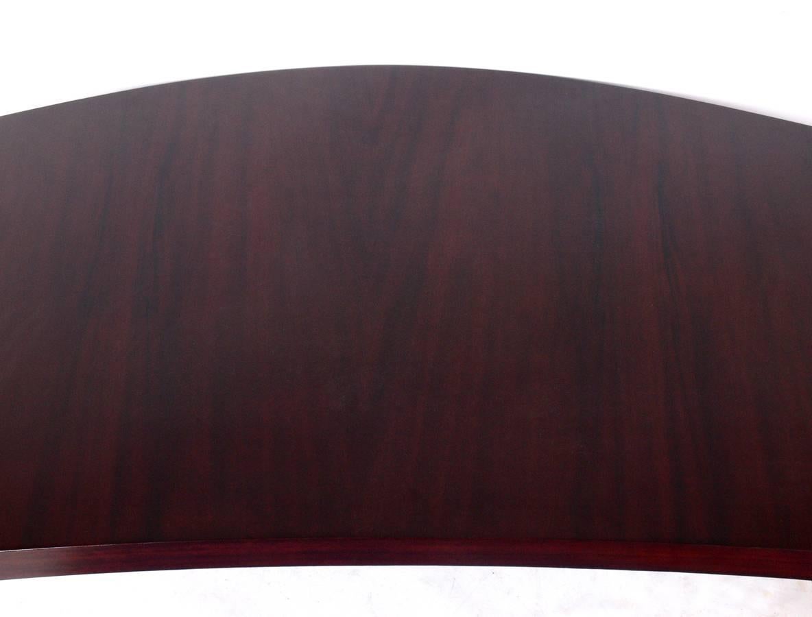 Mid-20th Century Curvaceous Rosewood and Lucite Desk by Vladimir Kagan